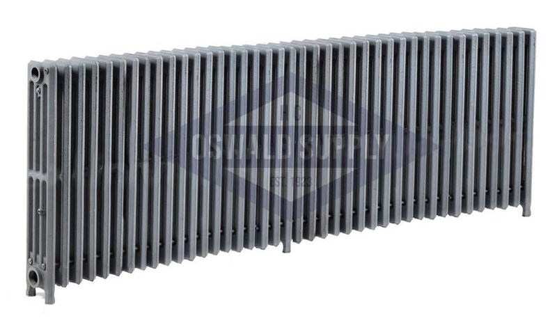 Cast Iron Radiator, Size: 4-7/16" Width x 25" Height x 70" Length - 40 Sections, 4 Tubes, Water/Steam, Custom Build (Non-Returnable) - Oswald Supply