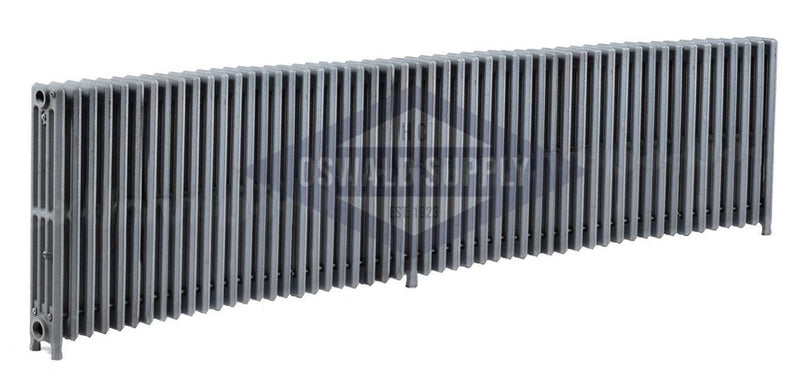 Cast Iron Radiator, Size: 4-7/16" Width x 25" Height x 91" Length - 52 Sections, 4 Tubes, Water/Steam, Custom Build (Non-Returnable) - Oswald Supply