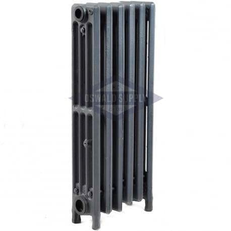 Cast Iron Radiator, Size: 4-7/16" Width x 25" Height x 10.5" Length - 6 Sections, 4 Tubes, Water/Steam - Oswald Supply
