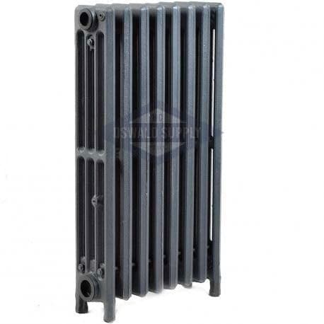 Cast Iron Radiator, Size: 4-7/16" Width x 25" Height x 17 1/2" Length - 10 Sections, 4 Tubes, Water/Steam - Oswald Supply