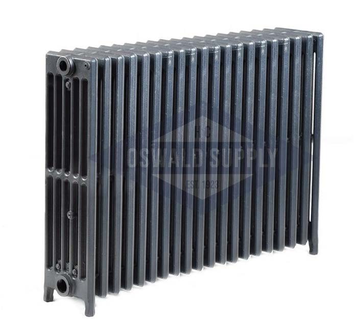 Cast Iron Radiator, Size: 6-5/16" Width x 25" Height x 35" Length - 20 Sections, 6 Tubes, Water/Steam - Oswald Supply