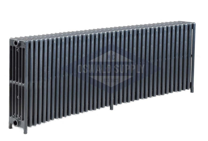 Cast Iron Radiator, Size: 6-5/16" Width x 25" Height x 70" Length - 40 Sections, 6 Tubes, Water/Steam, Custom Build (Non-Returnable) - Oswald Supply