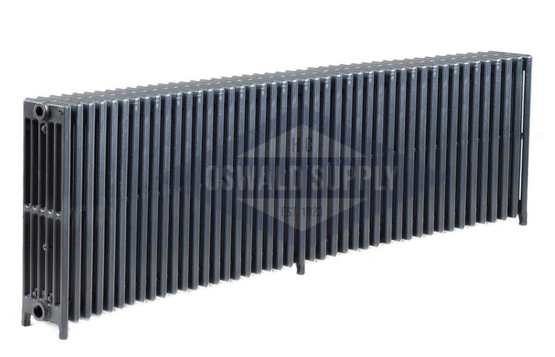 Cast Iron Radiator, Size: 6-5/16" Width x 25" Height x 77" Length - 44 Sections, 6 Tubes, Water/Steam, Custom Build (Non-Returnable) - Oswald Supply