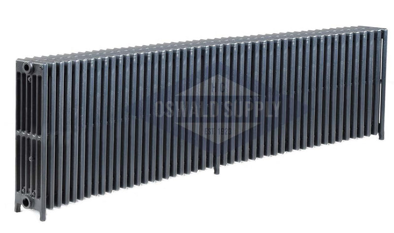 Cast Iron Radiator, Size: 6-15/16" Width x 25" Height x 84" Length - 48 Sections Water/Steam Output, Custom Build (Non-Returnable) - Oswald Supply