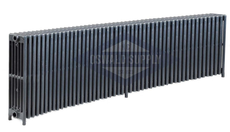 Cast Iron Radiator, Size: 6-5/16" Width x 25" Height x 87 1/2 " Length - 50 Sections, 6 Tubes, Water/Steam, Custom Build (Non-Returnable) - Oswald Supply