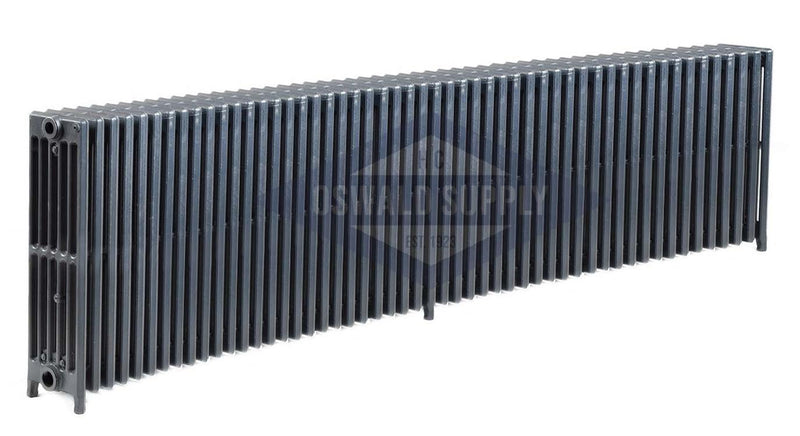Cast Iron Radiator, Size: 6-5/16" Width x 25" Height x 91" Length - 52 Sections, 6 Tubes, Water/Steam, Custom Build (Non-Returnable) - Oswald Supply