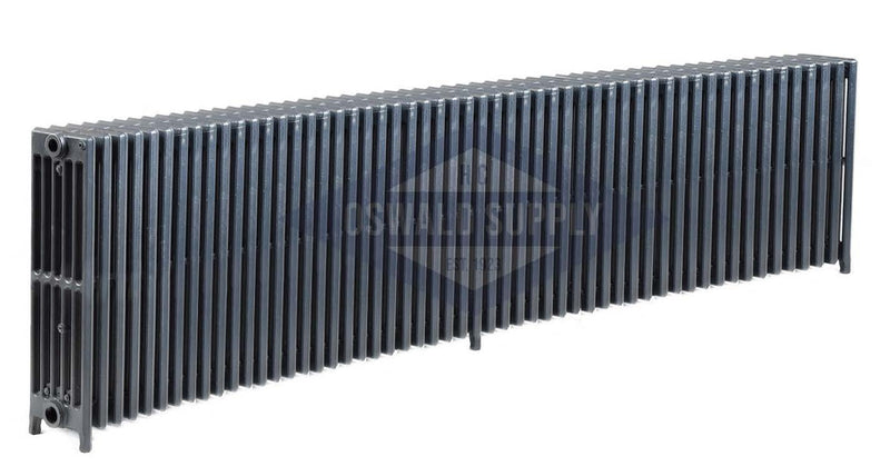 Cast Iron Radiator, Size: 6-5/16" Width x 25" Height x 94 1/2" Length - 54 Sections, 6 Tubes, Water/Steam, Custom Build (Non-Returnable) - Oswald Supply