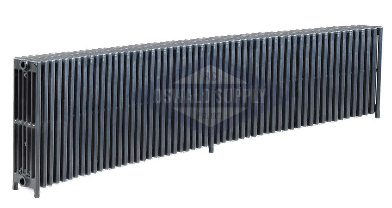Cast Iron Radiator, Size: 6-5/16" Width x 25" Height x 98" Length - 56 Sections, 6 Tubes, Water/Steam, Custom Build (Non-Returnable) - Oswald Supply