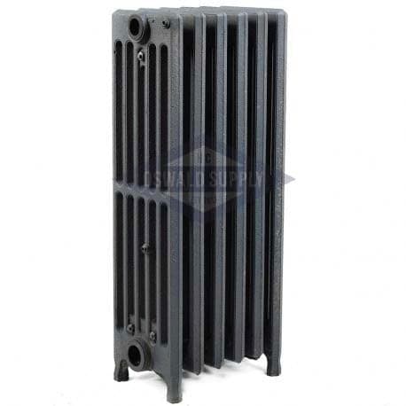 Cast Iron Radiator, Size: 6-5/16" Width x 25" Height x 10.5" Length - 6 Sections, 6 Tubes, Water/Steam - Oswald Supply