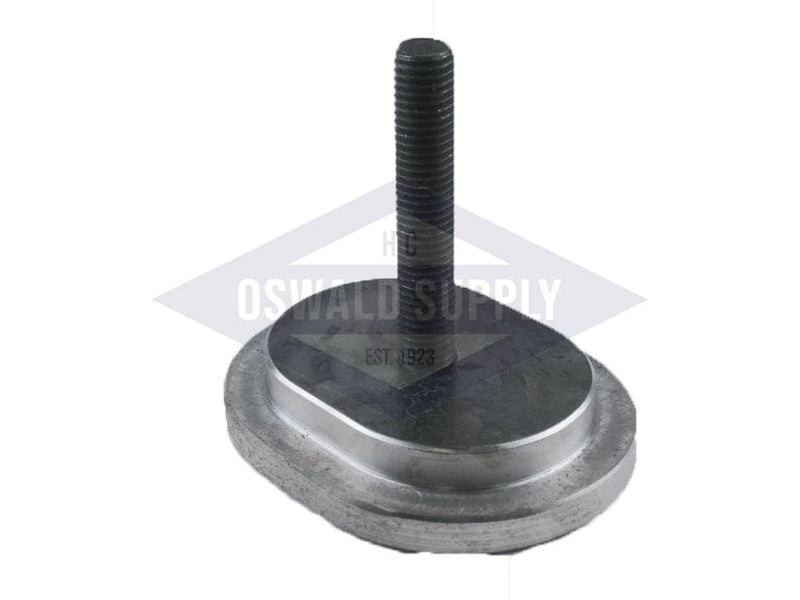 3 x 4 Obround, Curved 36R, Steel, Solid Bolt. Handhole Plate Only