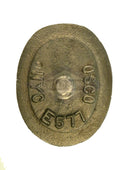 (PHH23E) International Boiler Handhole Plate Only. 2-1/2X3-1/2 Elliptical, Flat, Cast Iron, Solid Bolt "577" - Oswald Supply