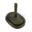 (PHH46) Boiler Handhole Plate Only. 3 X 4-1/2, Obround, Curved "48-54", Cast Iron - Oswald Supply