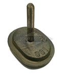 (PHH4666) Boiler Handhole Plate Only. 3 X 4-1/2, Obround, Curved "66-72", Cast Iron - Oswald Supply