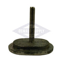 (PHH46) Boiler Handhole Plate Only. 3 X 4-1/2, Obround, Curved "48-54", Cast Iron - Oswald Supply
