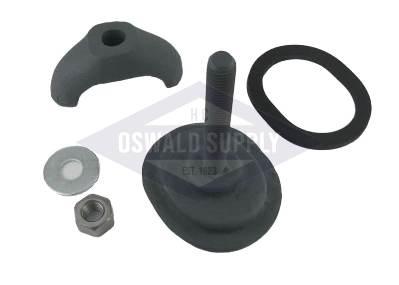 Boiler Handhole Assembly, Less Ring. 2-3/4" X 3-1/2" Obround, Curved, 36" Dia. (CB 104-436) - Oswald Supply