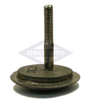 (PHHA30) Ames and Cyclotherm Boiler Handhole Plate Only. 2-5/8 X 3-5/8, Elliptical, Cast Iron, Solid Bolt, Flat "A30" - Oswald Supply