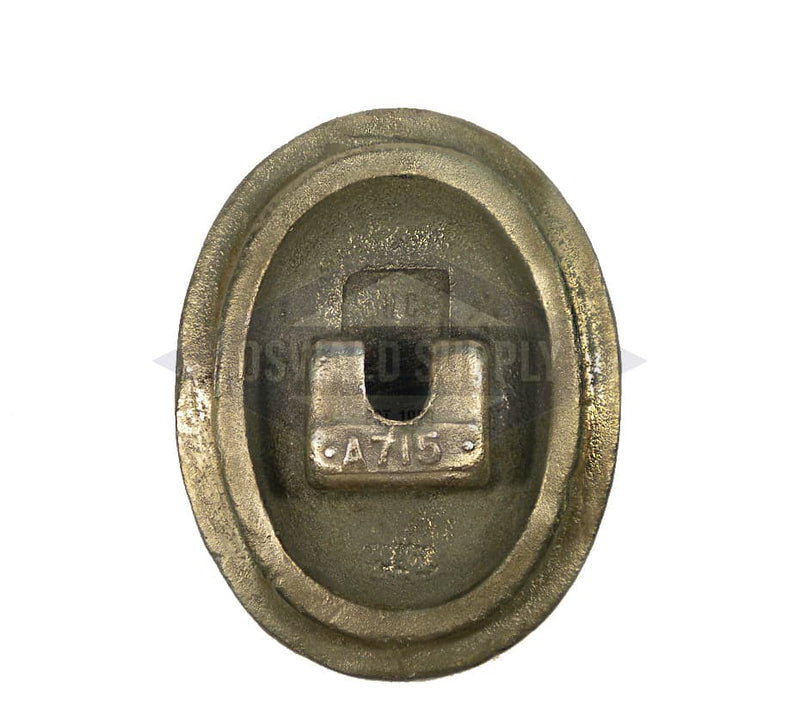 (PHHA715) 4-1/2" x 6", Elliptical, Cast Iron, Loose bolt, "A715". Handhole Plate Only - Oswald Supply