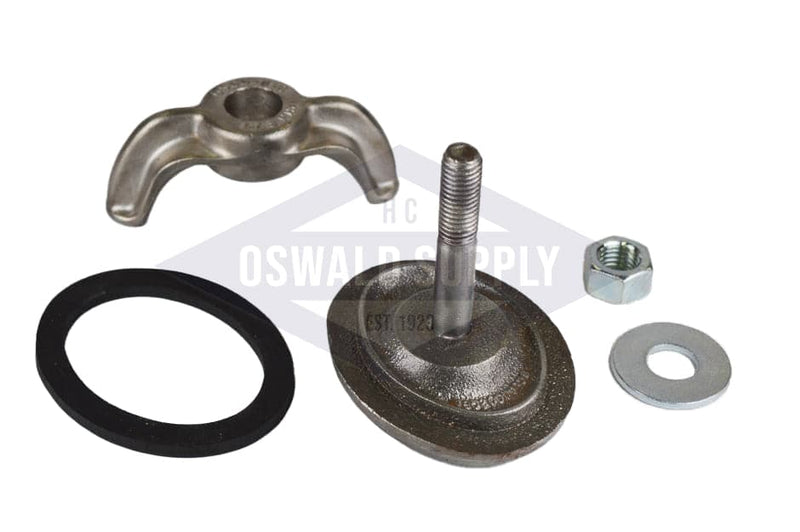Powermaster, Orr & Sembower Handhole Assembly, Less Ring. 2-3/4 X 3-3/4, E, Curved, "321004025-3" (PHHOS203AC) - Oswald Supply