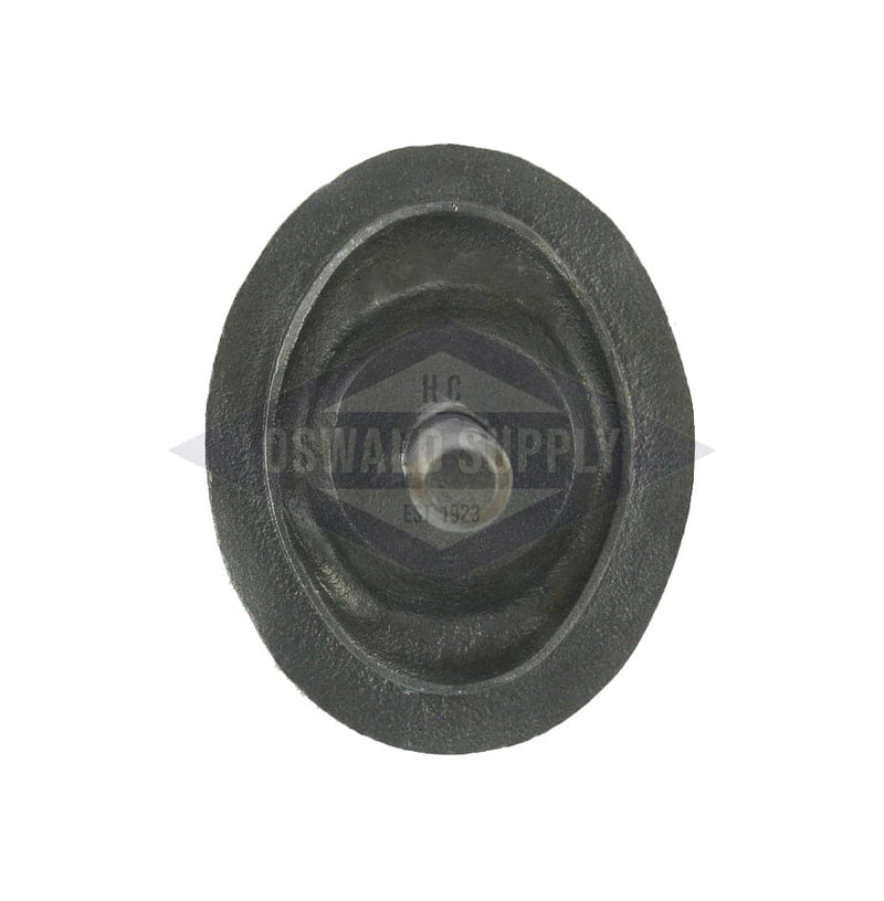 (PHHOS4020) O&S Powermaster Boiler Handhole Plate Only. 2-3/4 X 3-3/4, Elliptical, Cast Iron, Curved, Solid Bolt, "32100402-" - Oswald Supply