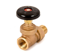1" Radiator Straight Valve (FIP x Male Union) #SGV-1001