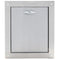 Universal Stainless Steel Trash Chute Door 12"(W) x 15"(H)  - Bottom Hinged - Front View