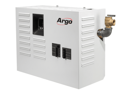 Argo AT062310C 20,500 BTU, 6KW, 2-Element Series C Electric Boiler with Breakers - Oswald Supply