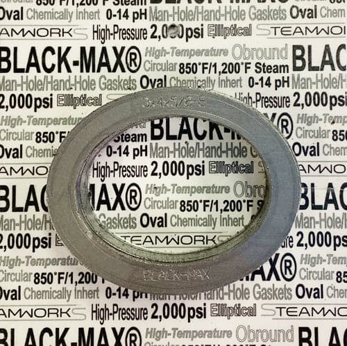 Black Max Elliptical Boiler Manhole Gaskets (2-Pack),