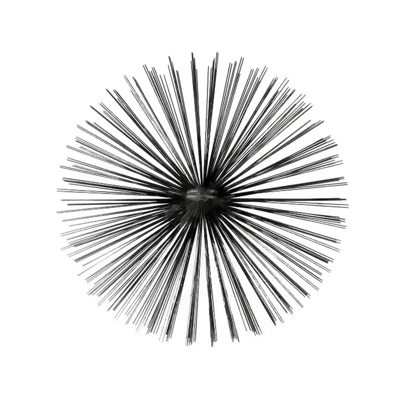 Chimney Brush with Loop, Round, 8" Diameter, Steel - Oswald Supply