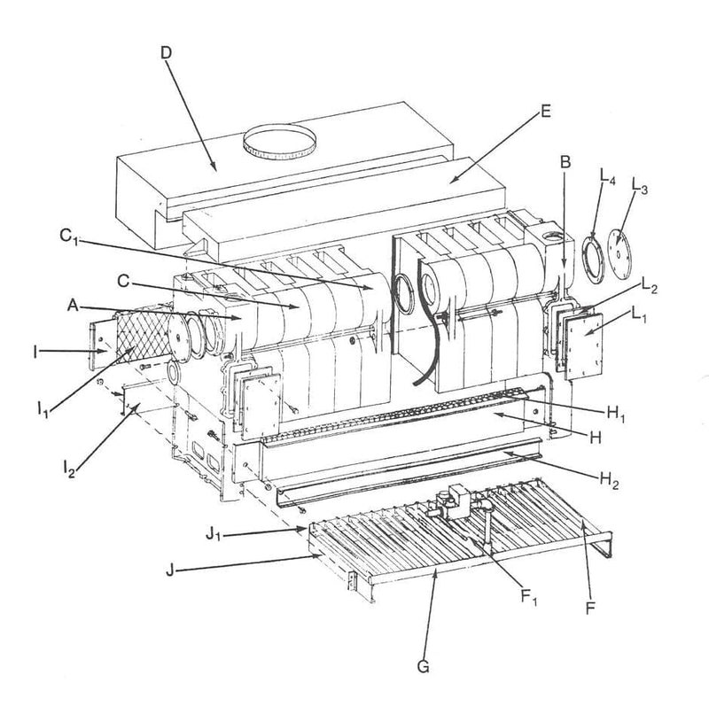 Weil McLain EGH Series Boiler Sections 311-800-014 Oswald Supply