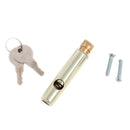 L Handle and Latch Set, Chrome Locking ADA Approved with V- Spindle, Round Bolt/Plunger Latch, Midland Style with Keys and Hardware for Trash Chute and Linen Chute Doors - Free Ground Shipping - Oswald Supply