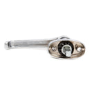 L Handle and Latch Set, Chrome Locking with Square Spindle, Square Type Latch, with Keys and Hardware for Trash Chute and Linen Chute Doors - Free Ground Shipping - Oswald Supply