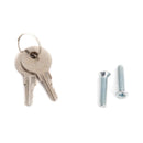 L Handle with lock and key, used with square type latch, ADA approved for Trash Chute and Linen Chute Doors - Free Ground Shipping - Oswald Supply