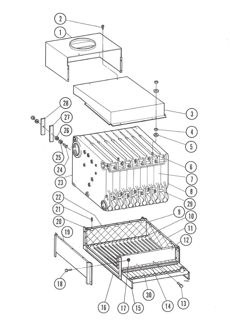 Weil-McLain LGB Burner Tube 512-200-050 Oswald Supply