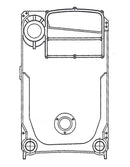 PEERLESS BOILER REPAIR PART #76015 - SECT TC BACK FLANGE 80# 3700, W/BOSS